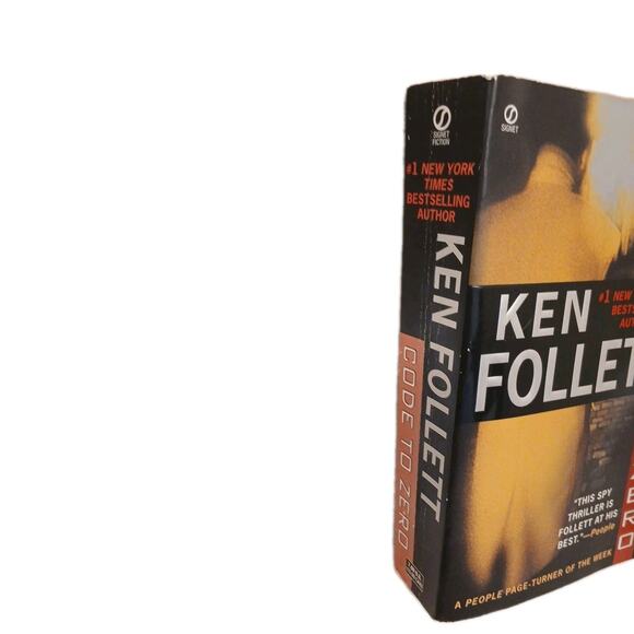 Ken Folloett Code to Zero (2001) Paperback Suspence Novel Spy Thriller Book - Picture 2 of 3